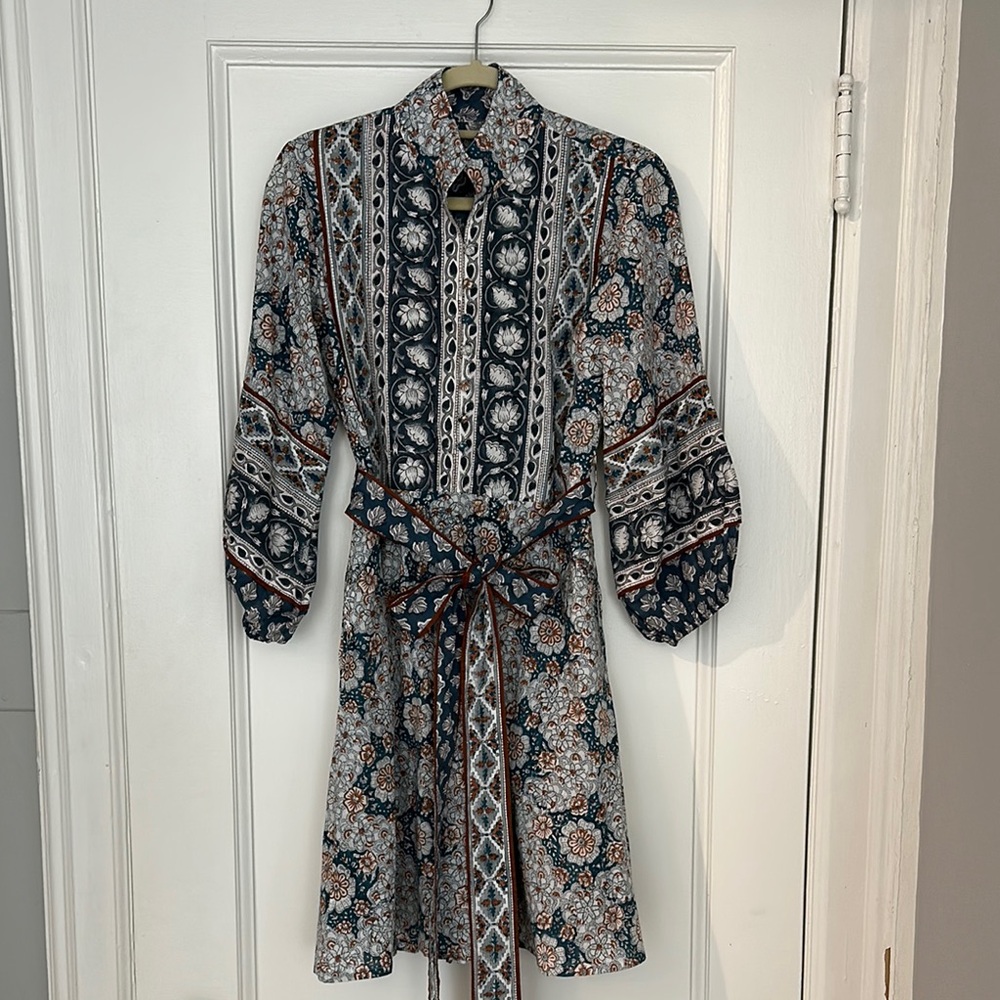 SUE SARTOR Flounce Shorty Dress - White Lotus